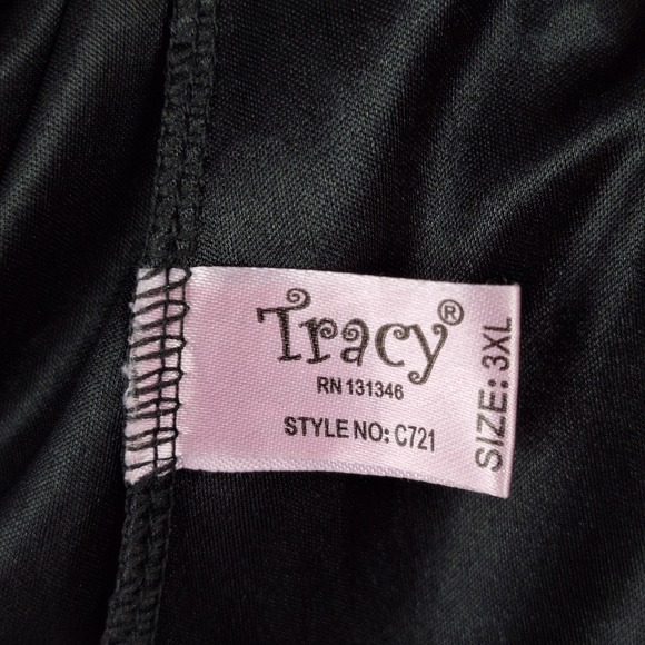 Womens‎ Slip Dress 3XL Black Babydoll Y2K Coquette Satin Fairy Grunge Whimsigoth - Picture 5 of 8